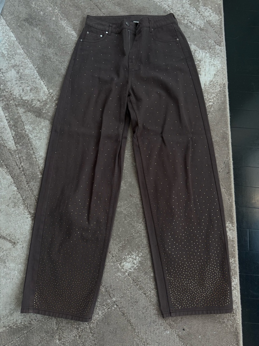 Rotate Basha Chocolate Brown Jean